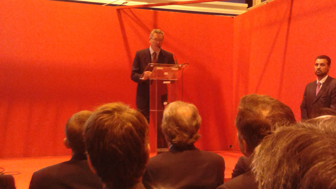 Alberto Ruiz-Gallardón durante su discurso de inauguración de SIMO Network 2013